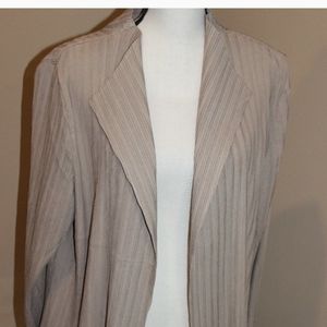 Chicos fringe/pleated jacket-size 3 (16-18)